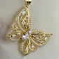 BUTTERFLY BLISS - GOLD PLATED OVER 925 SOLID SILVER