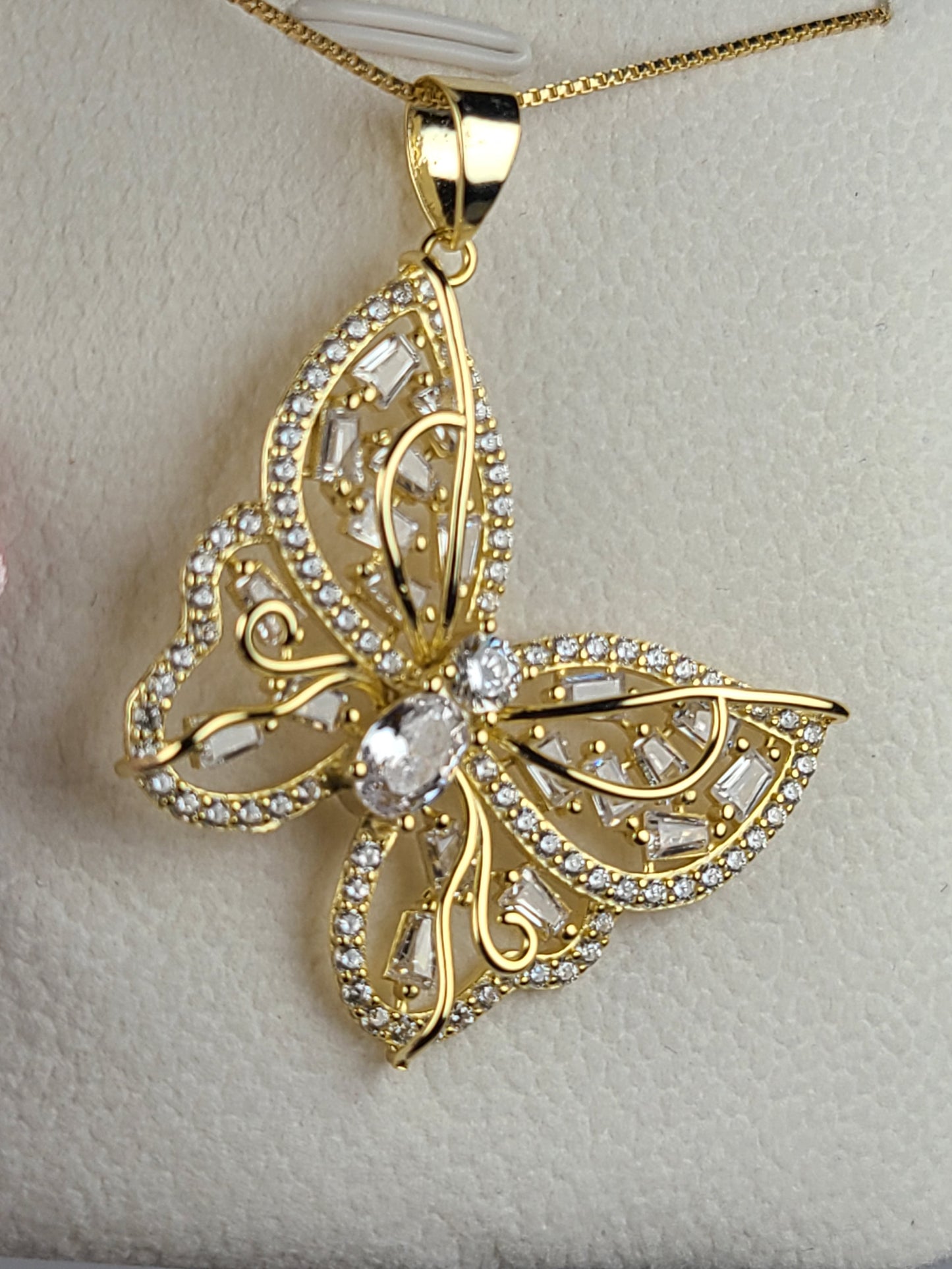 BUTTERFLY BLISS - GOLD PLATED OVER 925 SOLID SILVER