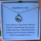 GORGEOUS FAITH CAN MOVE MOUNTAIN MUSTARD SEED NECKLACE