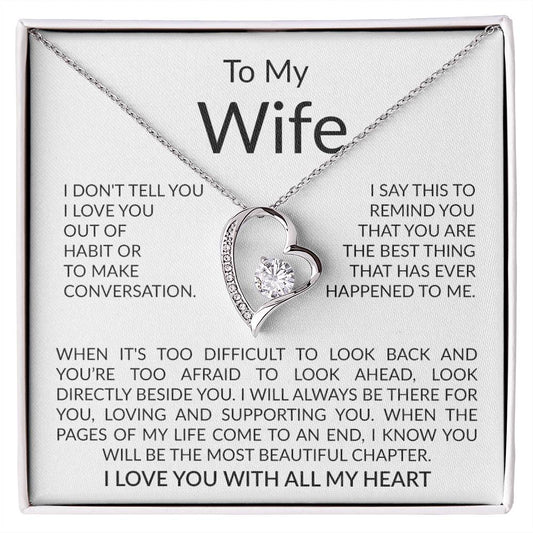 TO MY WIFE - YOU'RE ONE OF THE MOST BEAUTIFUL CHAPTERS