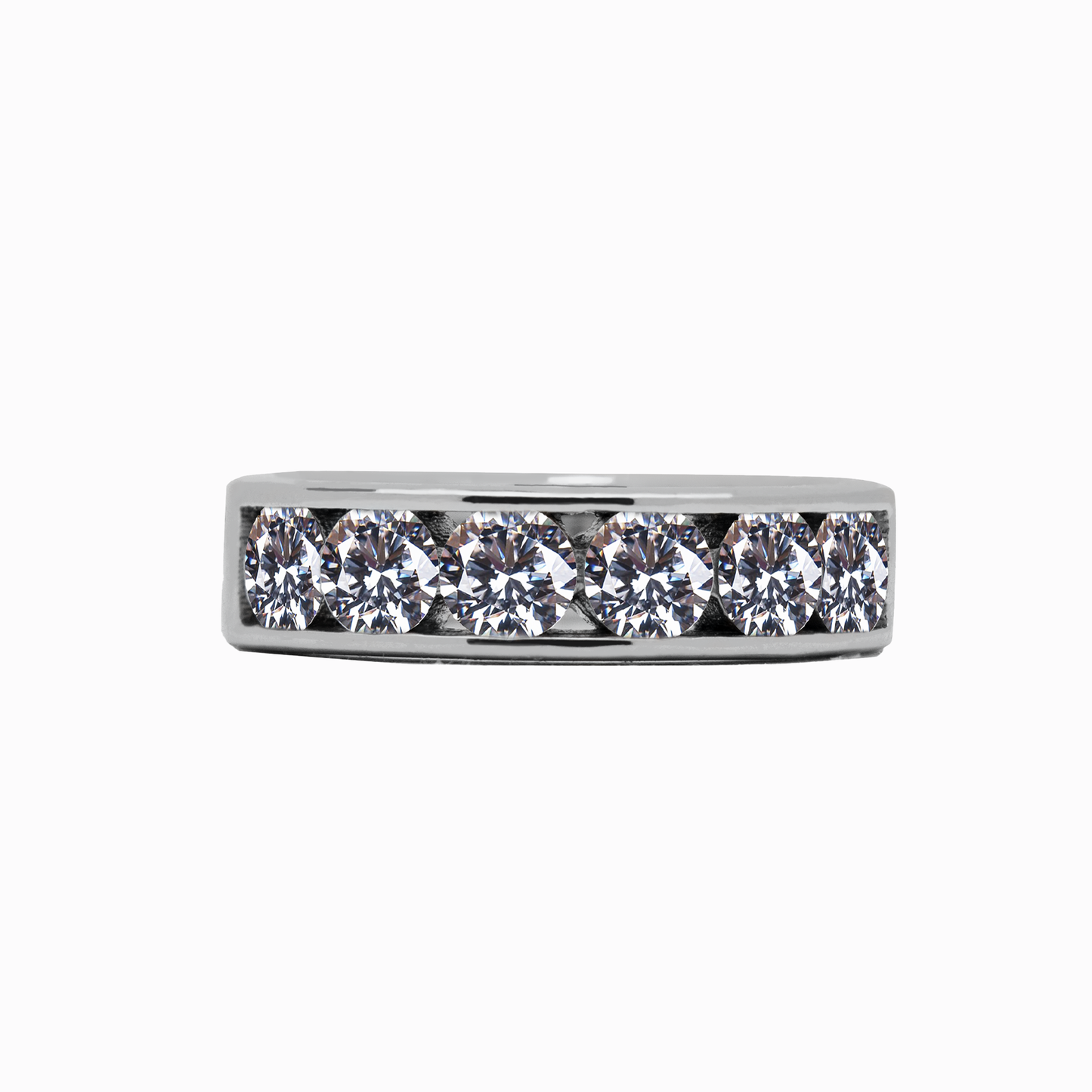 SHIMMERING UNISEX BAND - SOLID 925 SILVER RING