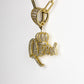 GOLD QUEEN PAPER CLIP NECKLACE - GOLD PLATED