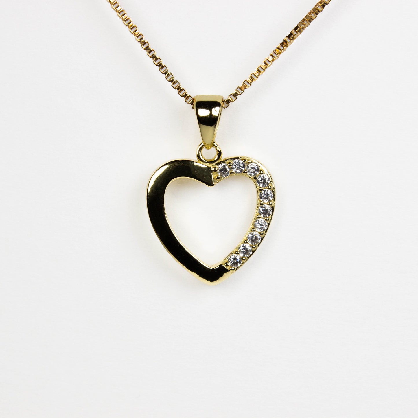 HEART'S DESIRE - SOLID 925 SILVER WITH GOLD PLATING