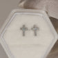 CHRISTIAN CROSS EARRINGS- MEDIUM