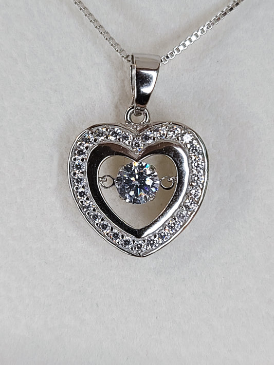 TRUE LOVE - 925 SOLID SILVER NECKLACE