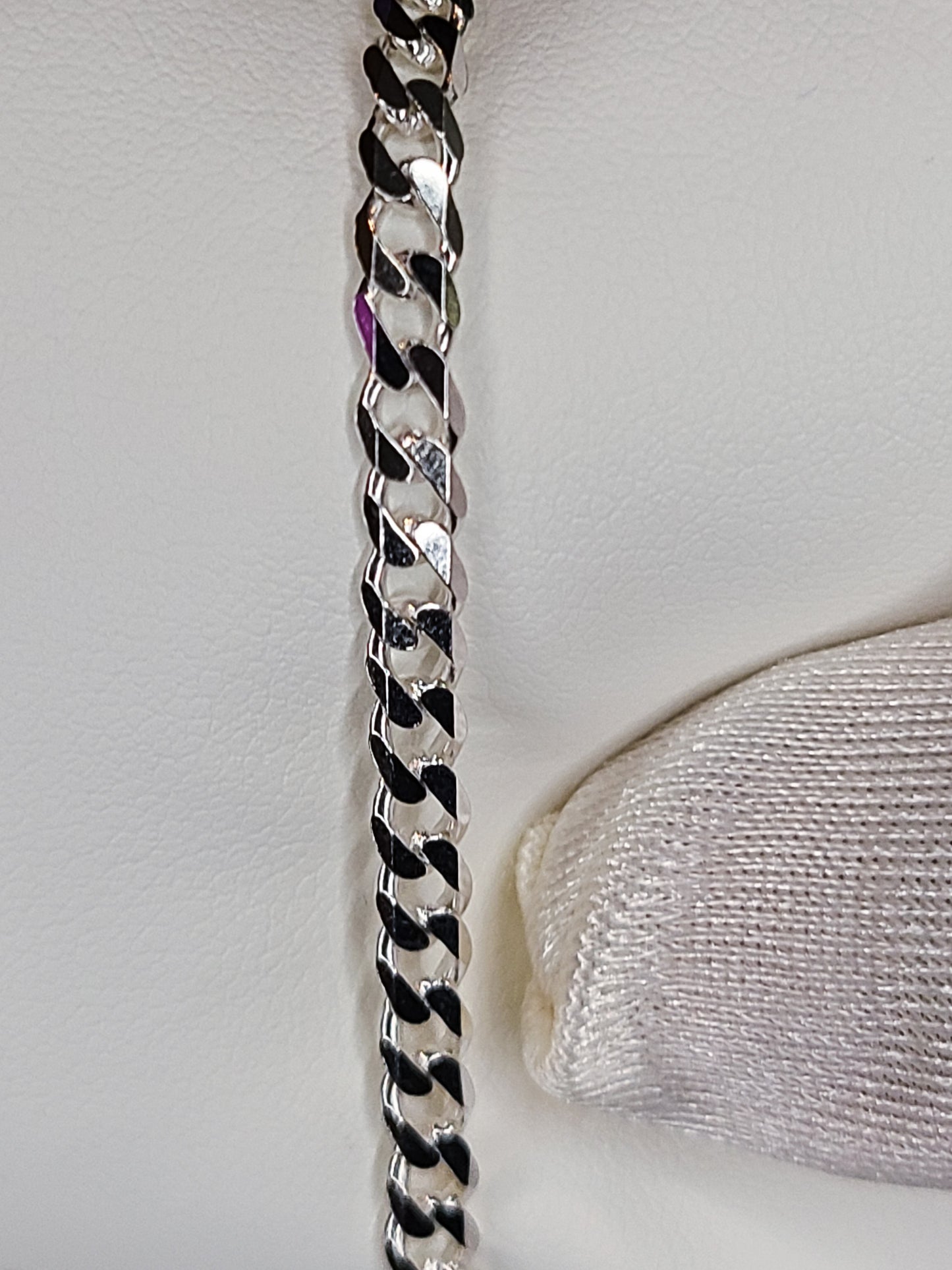 2MM DAINTY SOLID SILVER CUBAN BRACELET