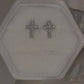 CHRISTIAN CROSS EARRINGS- MEDIUM