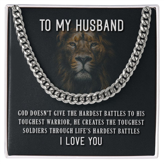 To My Husband - Cuban Link Chain