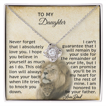 NEVER FORGET THAT I LOVE YOU - TO MY DAUGHTER - FROM DAD