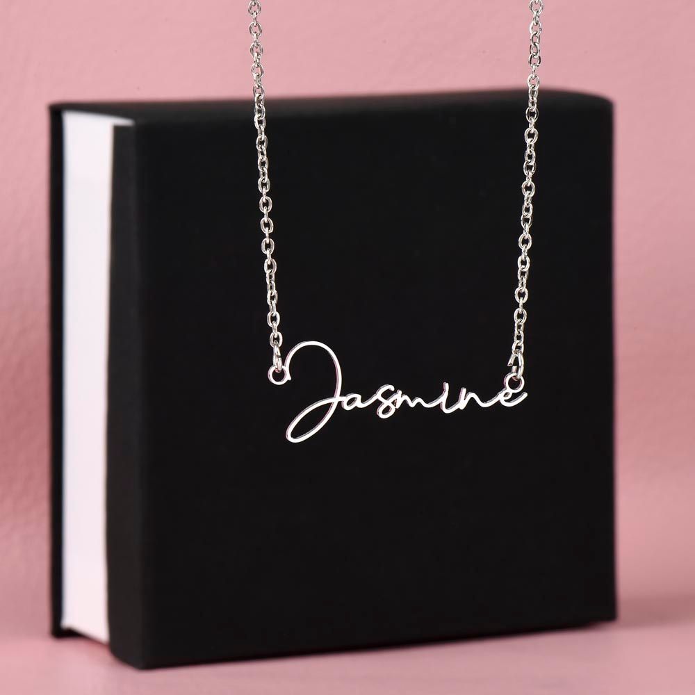 SIGNATURE STYLE NAME NECKLACE - MADE AND SHIPS FROM USA