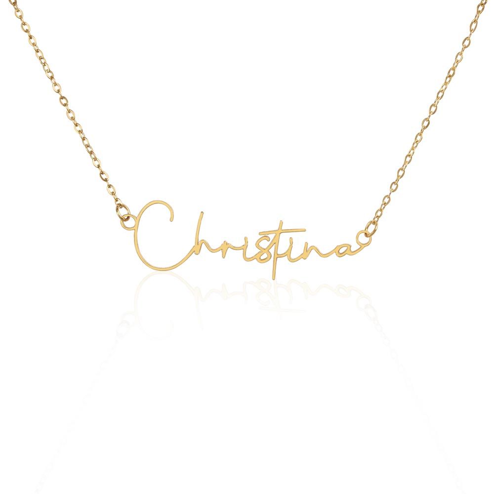 SIGNATURE STYLE NAME NECKLACE - MADE AND SHIPS FROM USA