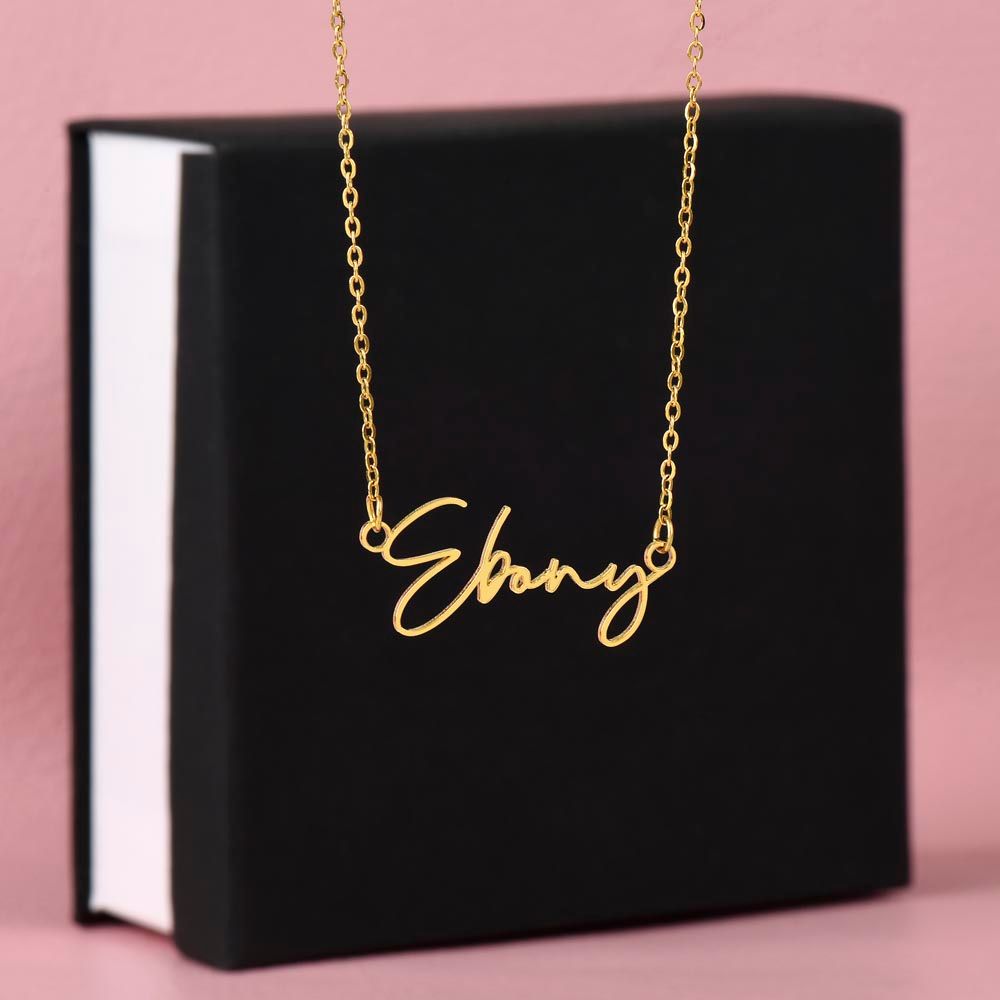 SIGNATURE STYLE NAME NECKLACE - MADE AND SHIPS FROM USA