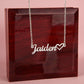 PERSONALIZED HEART NAME NECKLACE - MADE AND SHIPS FROM USA