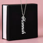 PERSONALIZED VERTICAL NAME NECKLACE | MADE AND SHIPS FROM USA