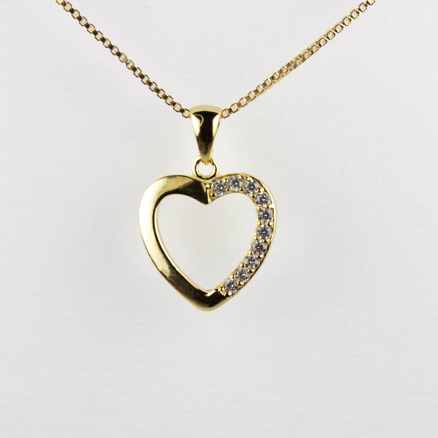 HEART'S DESIRE - SOLID 925 SILVER WITH GOLD PLATING