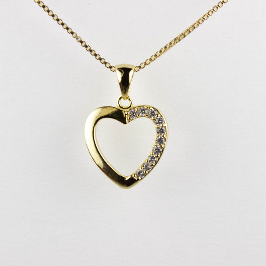 HEART'S DESIRE - SOLID 925 SILVER WITH GOLD PLATING