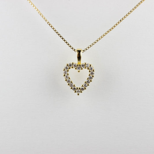 LOVE AT FIRST SIGHT - SOLID 925 SILVER WITH GOLD PLATING