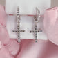 CHRISTIAN CROSS EARRINGS - 925 SOLID SILVER