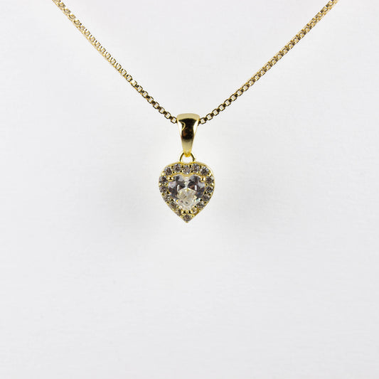 MY LITTLE HEART OF GOLD - SOLID SILVER 925 WITH GOLD PLATING