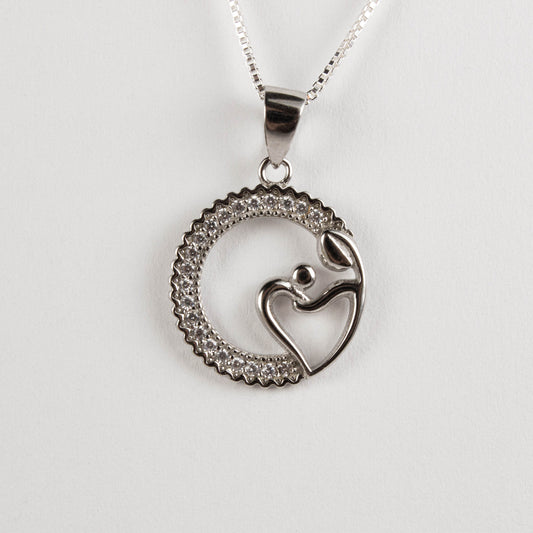 MOM NURTURING CHILD NECKLACE