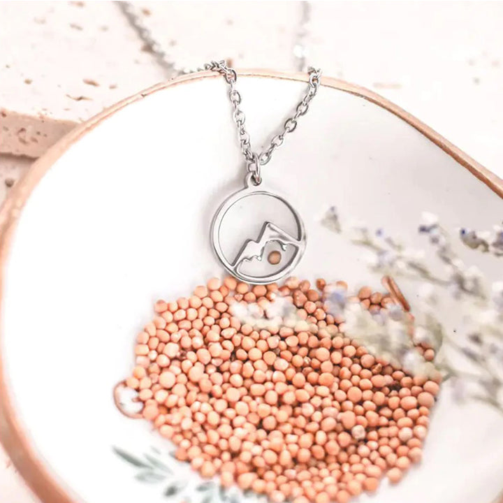 GORGEOUS FAITH CAN MOVE MOUNTAIN MUSTARD SEED NECKLACE