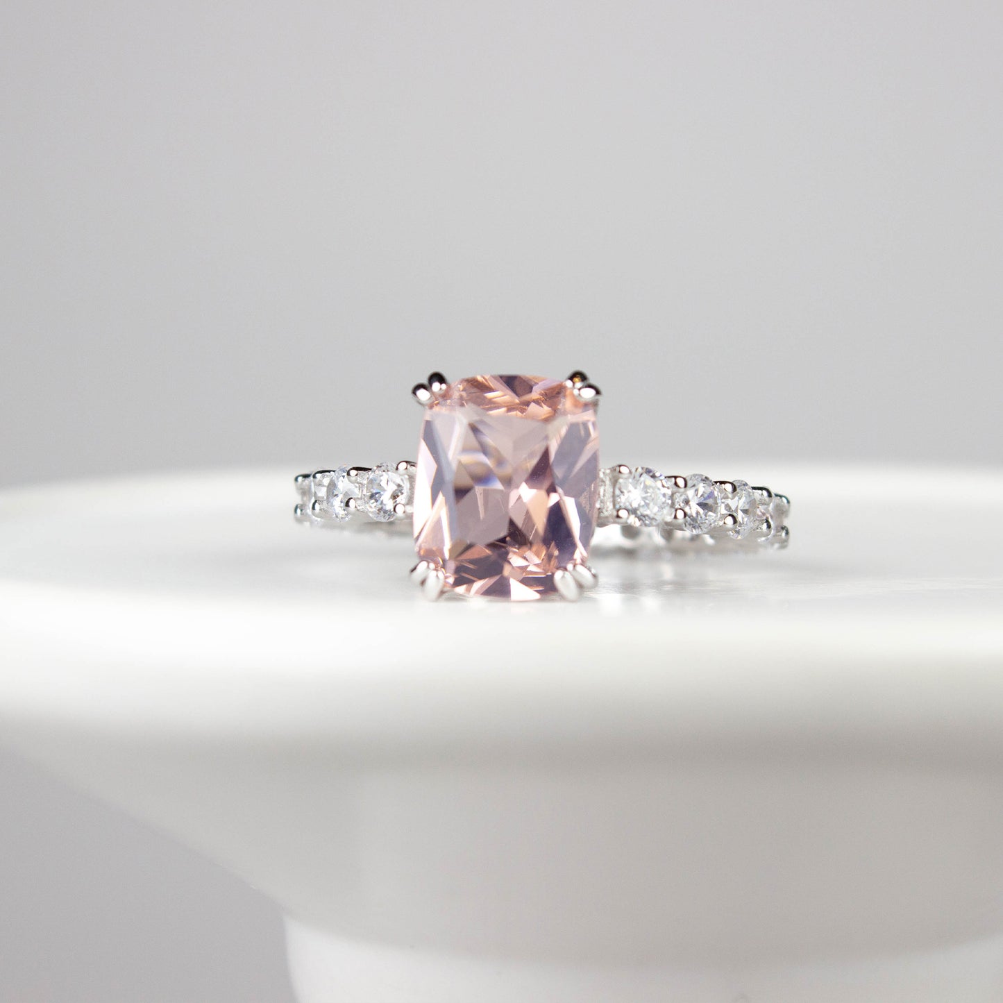 PINK PERFECTION - SOLID 925 SILVER CUBIC ZIRCONIA