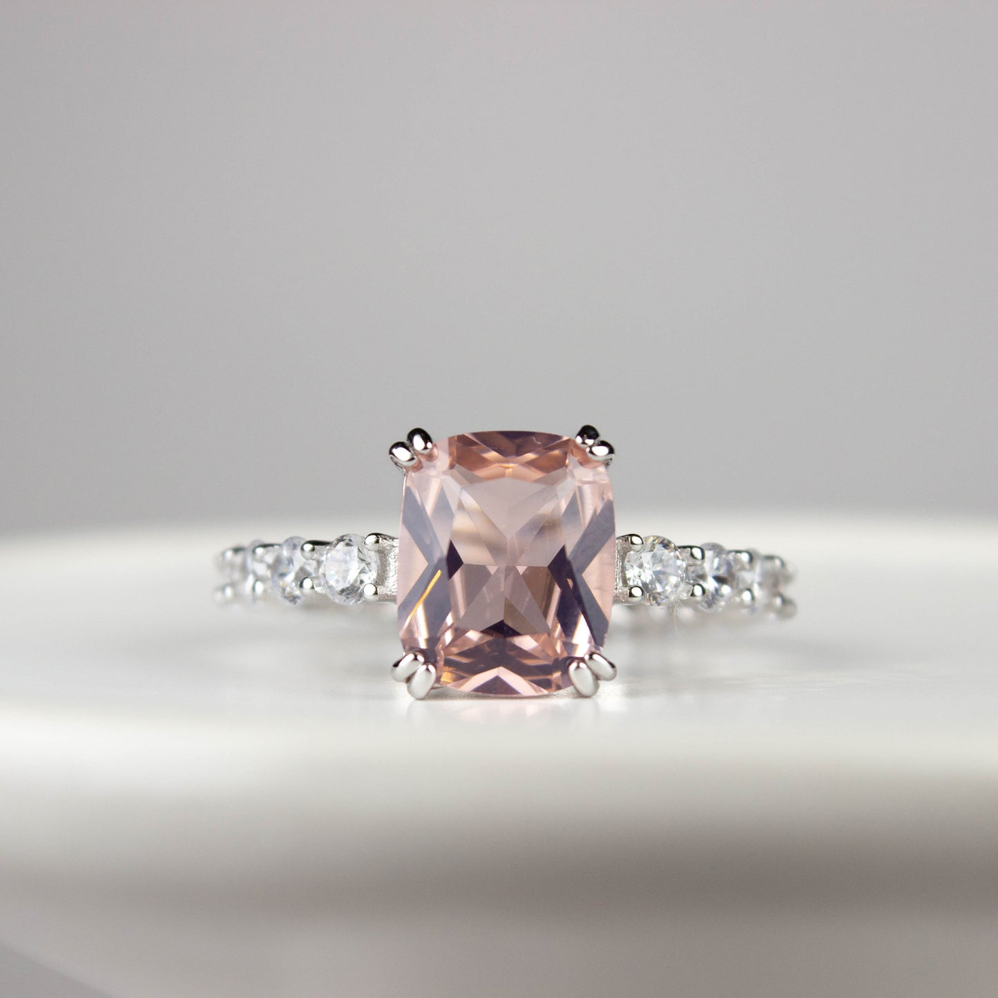 PINK PERFECTION - SOLID 925 SILVER CUBIC ZIRCONIA