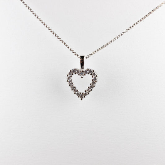 LOVE AT FIRST SIGHT SILVER - SOLID 925 SILVER RHODIUM PLATED